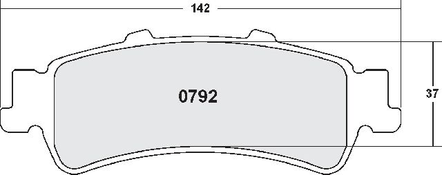 2002 Chevrolet Avalanche 1500 Disc Brake Pad Set - Rear (Performance Friction)