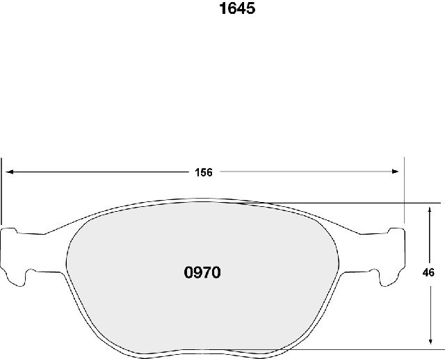 2010-2013 Ford Transit Connect Disc Brake Pad Set - Front (Performance Friction)