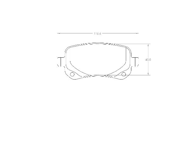 2008-2012 Chrysler Town &amp; Country Disc Brake Pad Set - Rear (Performance Friction)