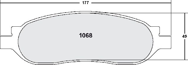 2005-2007 Ford F-350 Super Duty Disc Brake Pad Set - Rear (Performance Friction)