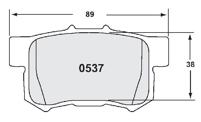 1995-1998 Honda Odyssey Disc Brake Pad Set - Rear (Performance Friction)