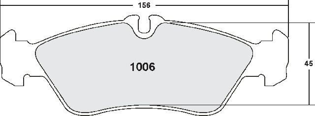 2002-2006 Freightliner Sprinter 2500 Disc Brake Pad Set - Rear (Performance Friction)