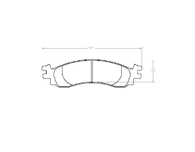 2006-2010 Mercury Mountaineer Disc Brake Pad Set - Front (Performance Friction)