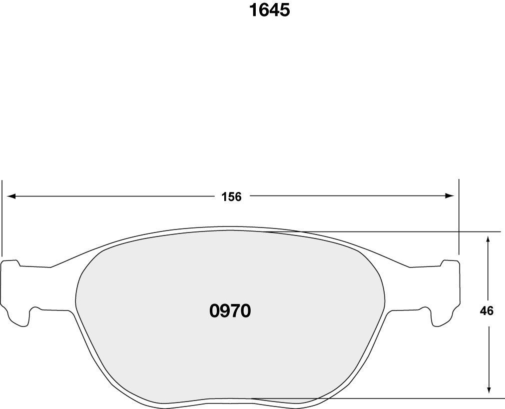 2013, 2012, 2011, 2010 Ford Transit Connect Disc Brake Pad Set