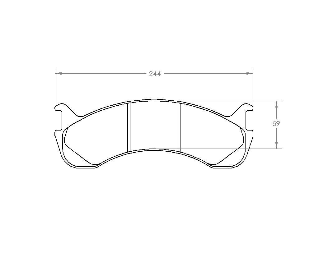 2008, 2007, 2006, 2005, 2004 Ford F650 Disc Brake Pad