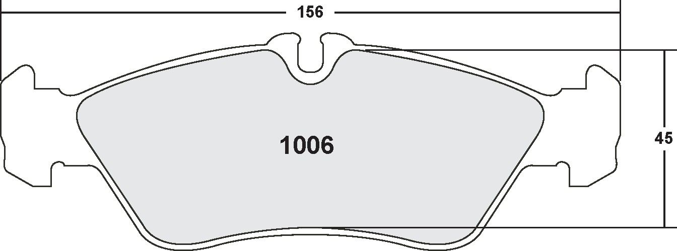 2006, 2005, 2004, 2003, 2002 Freightliner Sprinter 2500 2500 Disc Brake Pad Set