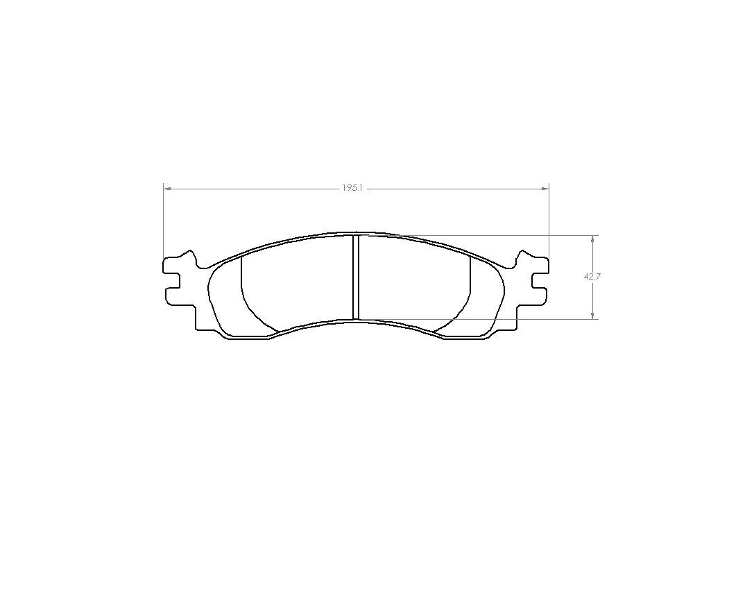 2010, 2009, 2008, 2007, 2006 Ford Explorer Disc Brake Pad Set