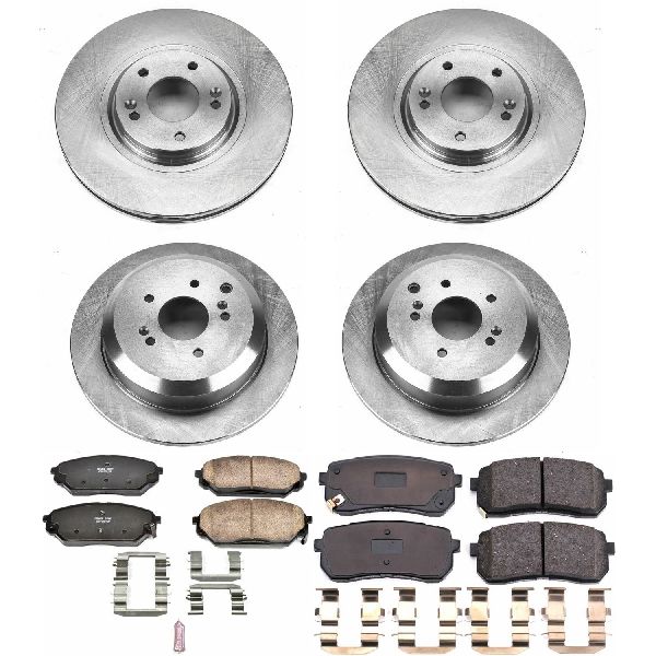 2007-2012 Hyundai Veracruz Disc Brake Kit - Front and Rear (Powerstop)
