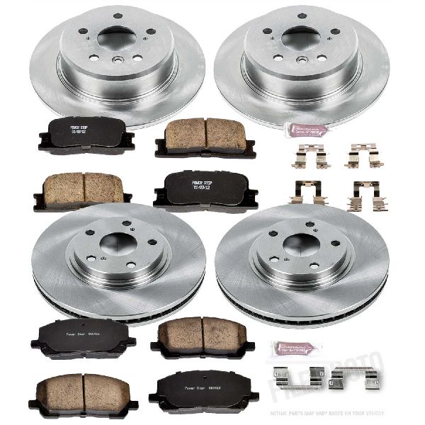 2001-2003 Toyota Highlander Disc Brake Kit - Front and Rear (Powerstop)