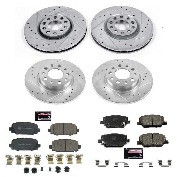2017-2022 Jeep Compass Disc Brake Kit - Front and Rear (Powerstop)
