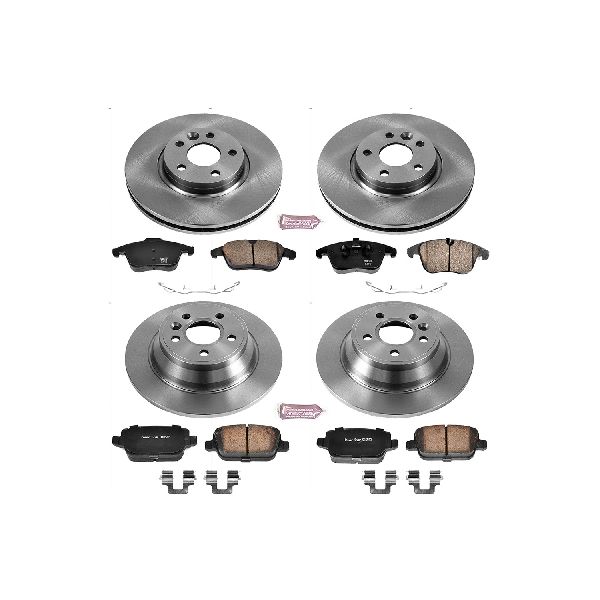 2007-2008 Volvo S80 Disc Brake Kit - Front and Rear (Powerstop)