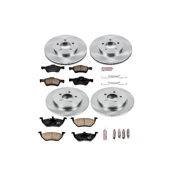 2005-2006 Mazda Tribute Disc Brake Kit - Front and Rear (Powerstop)