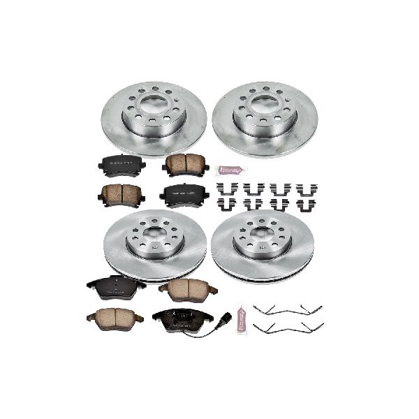 2005-2010 Volkswagen Jetta Disc Brake Kit - Front and Rear (Powerstop)