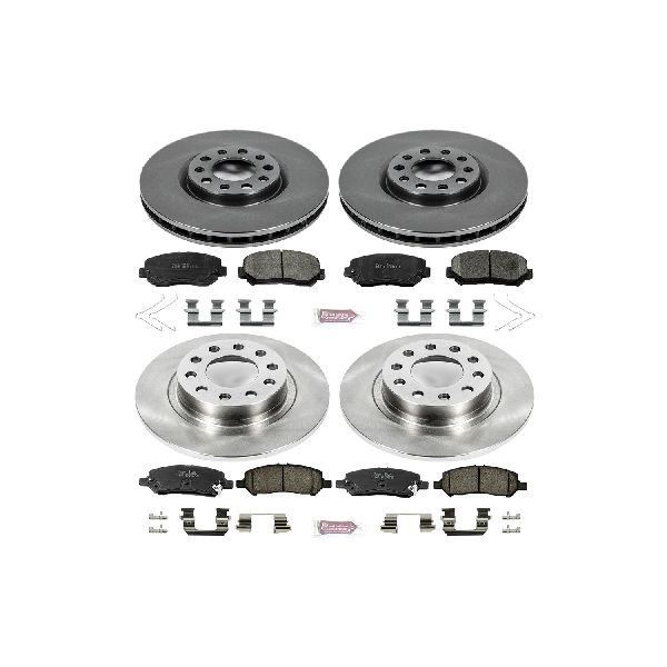 2013-2016 Dodge Dart Disc Brake Kit - Front and Rear (Powerstop)