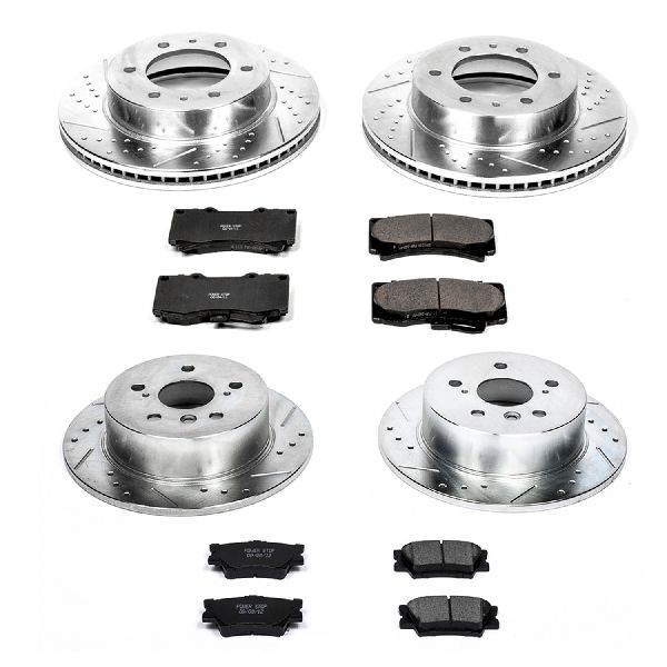 2009-2010 Hummer H3T Disc Brake Kit - Front and Rear (Powerstop)