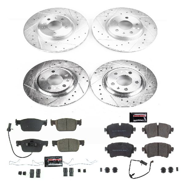 2017-2020 Audi A4 Disc Brake Kit - Front and Rear (Powerstop)
