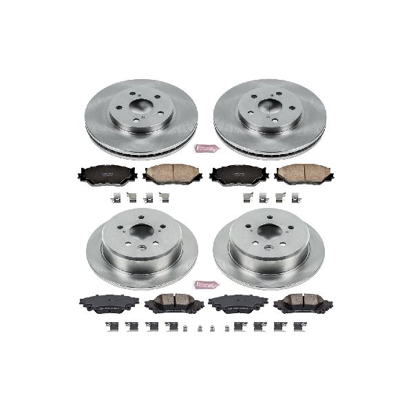 2014-2015 Lexus IS250 Disc Brake Kit - Front and Rear (Powerstop)