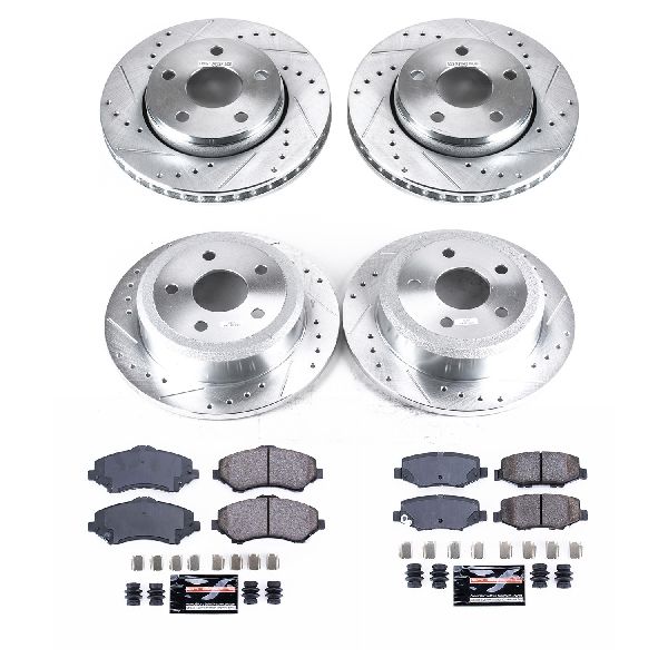 2007-2017 Jeep Wrangler Disc Brake Kit - Front and Rear (Powerstop)