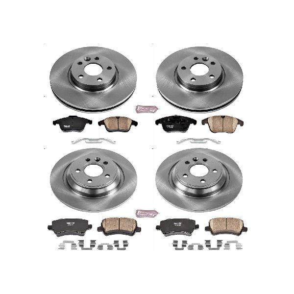 2015-2016 Volvo S80 Disc Brake Kit - Front and Rear (Powerstop)