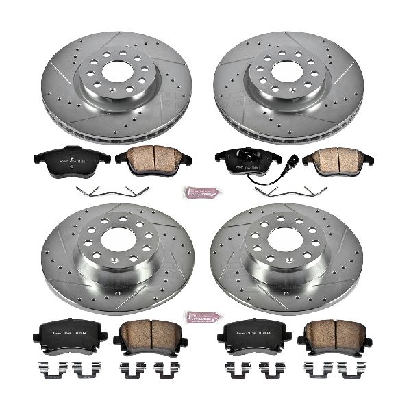 2009-2010 Volkswagen Tiguan Disc Brake Kit - Front and Rear (Powerstop)