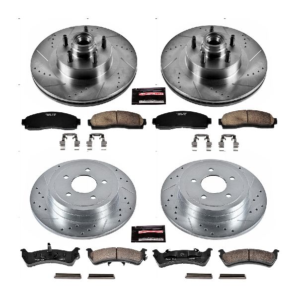 2003 Ford Explorer Sport Disc Brake Kit - Front and Rear (Powerstop)
