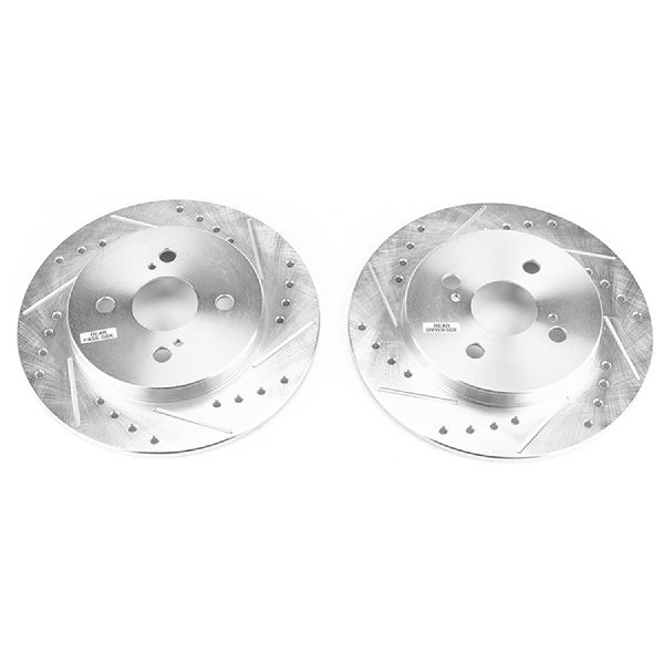 2012-2018 Toyota Yaris Disc Brake Rotor Set - Rear (Powerstop)