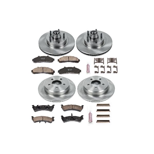 1997-2001 Mercury Mountaineer Disc Brake Kit - Front and Rear (Powerstop)