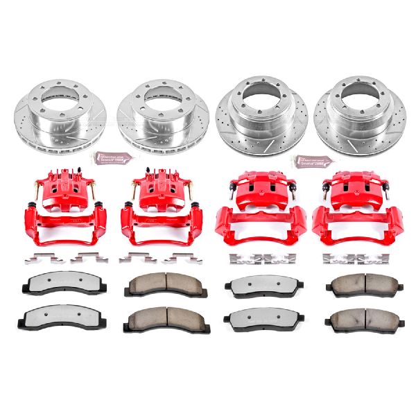 2000-2004 Ford F-350 Super Duty Disc Brake Kit - Front and Rear (Powerstop)
