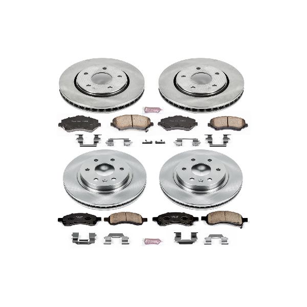 2008-2017 Buick Enclave Disc Brake Kit - Front and Rear (Powerstop)