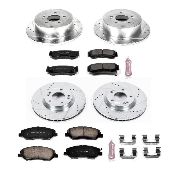 2007-2009 Hyundai Santa Fe Disc Brake Kit - Front and Rear (Powerstop)