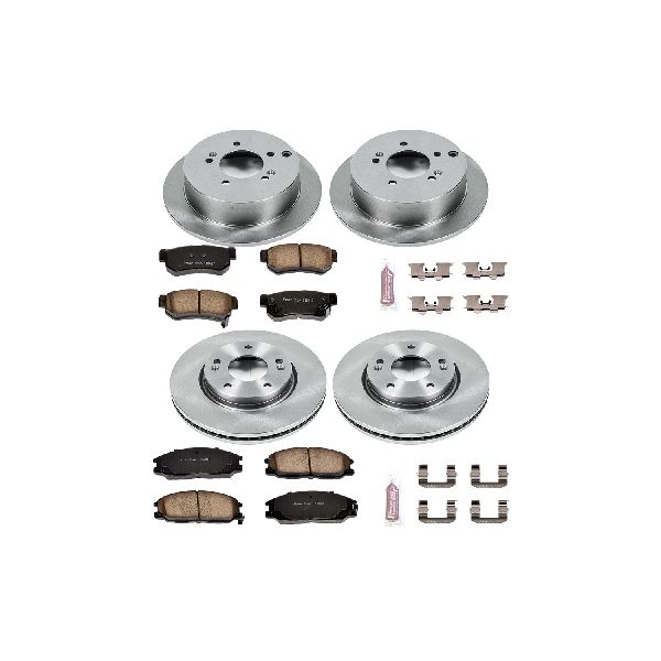 2001-2004 Hyundai Santa Fe Disc Brake Kit - Front and Rear (Powerstop)