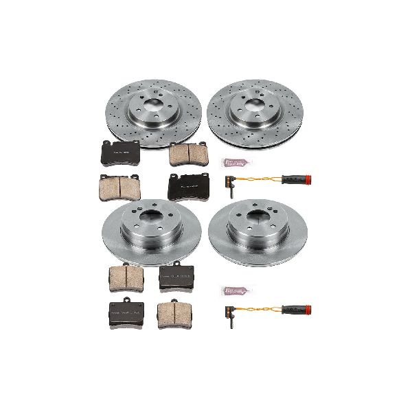 2006-2009 Mercedes-Benz CLK350 Disc Brake Kit - Front and Rear (Powerstop)