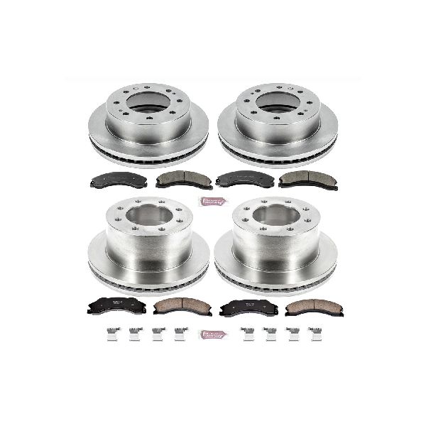 2012-2019 Chevrolet Silverado 3500 HD Disc Brake Kit - Front and Rear (Powerstop)