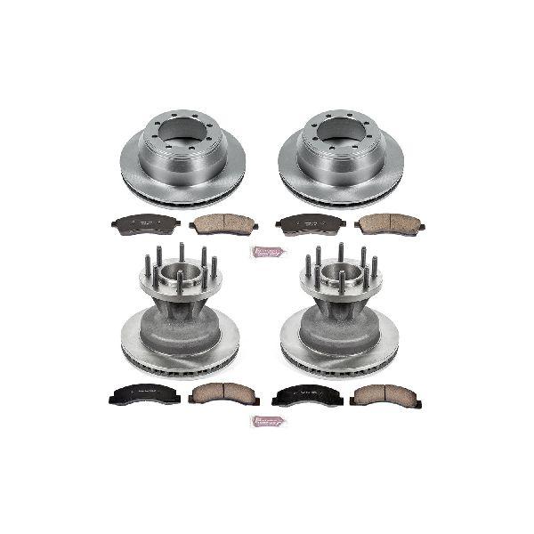 2003-2004 Ford F-350 Super Duty Disc Brake Kit - Front and Rear (Powerstop)