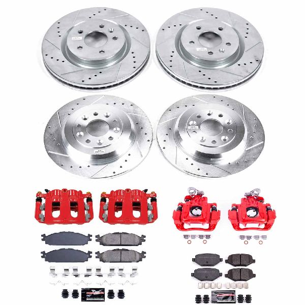 2011-2012 Lincoln MKS Disc Brake Kit - Front and Rear (Powerstop)