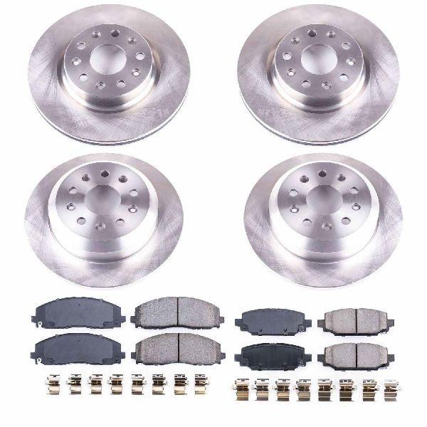 2018-2024 Jeep Wrangler Disc Brake Kit - Front and Rear (Powerstop)