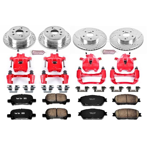 2004-2008 Toyota Solara Disc Brake Kit - Front and Rear (Powerstop)