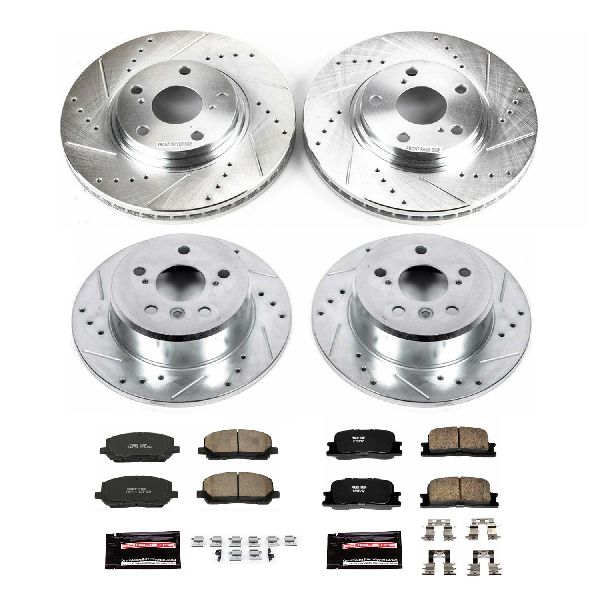 2001-2003 Toyota Highlander Disc Brake Kit - Front and Rear (Powerstop)