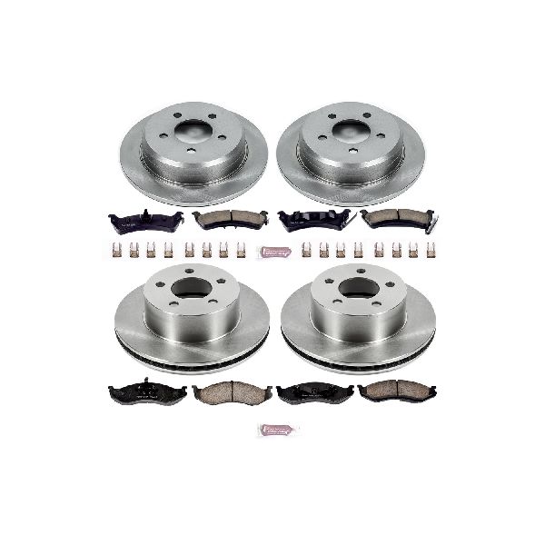 1993-1998 Jeep Grand Cherokee Disc Brake Kit - Front and Rear (Powerstop)