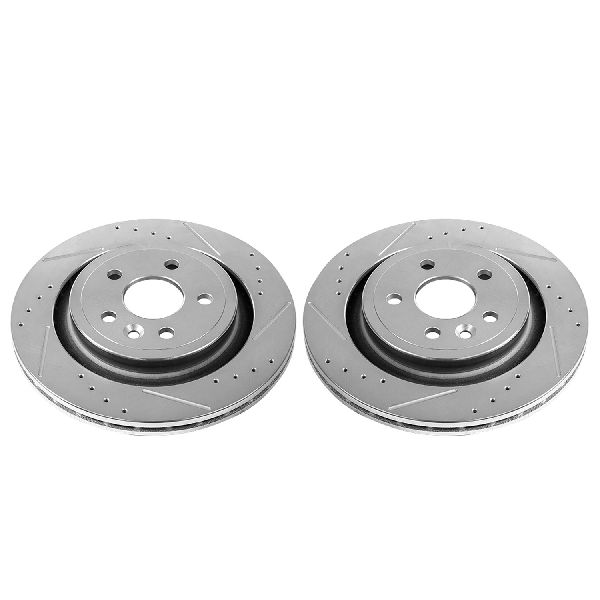 2007-2016 Volvo S80 Disc Brake Rotor Set - Rear (Powerstop)