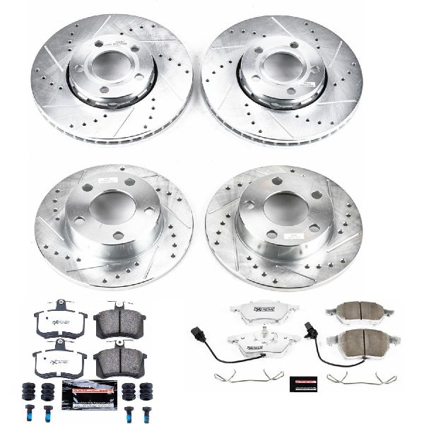 1999-2001 Audi A4 Quattro Disc Brake Kit - Front and Rear (Powerstop)