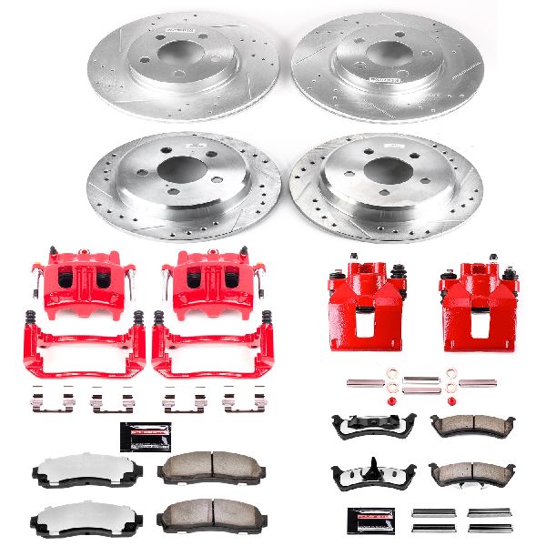 2001-2002 Ford Explorer Sport Disc Brake Kit - Front and Rear (Powerstop)