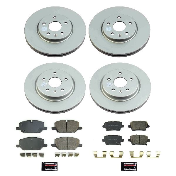 2020-2022 Cadillac XT4 Disc Brake Kit - Front and Rear (Powerstop)