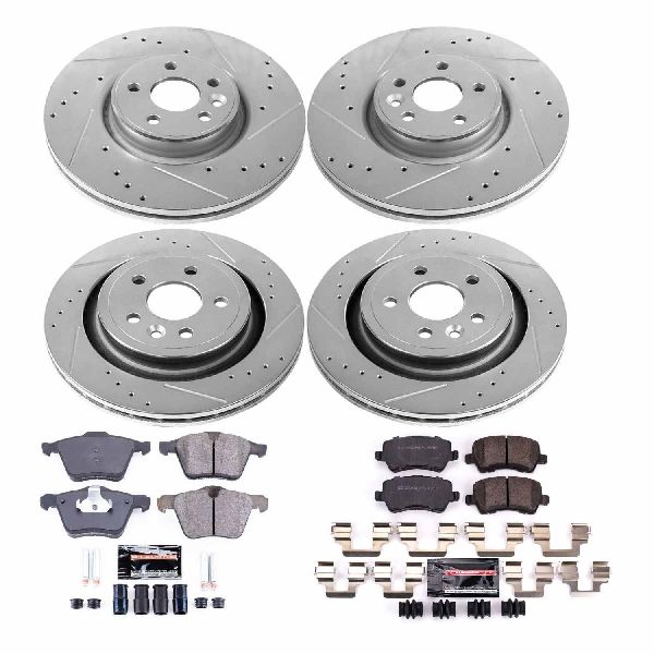 2015-2016 Volvo S80 Disc Brake Kit - Front and Rear (Powerstop)