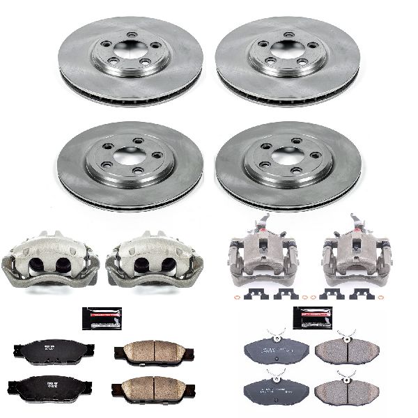 2003-2004 Jaguar S-Type Disc Brake Kit - Front and Rear (Powerstop)
