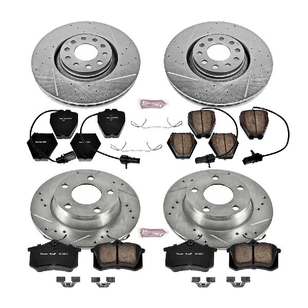 2000-2001 Audi A6 Quattro Disc Brake Kit - Front and Rear (Powerstop)