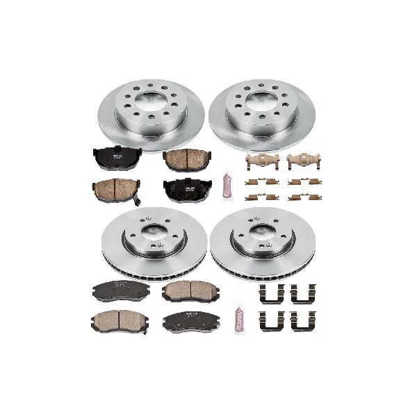 2004-2006 Hyundai Tiburon Disc Brake Kit - Front and Rear (Powerstop)