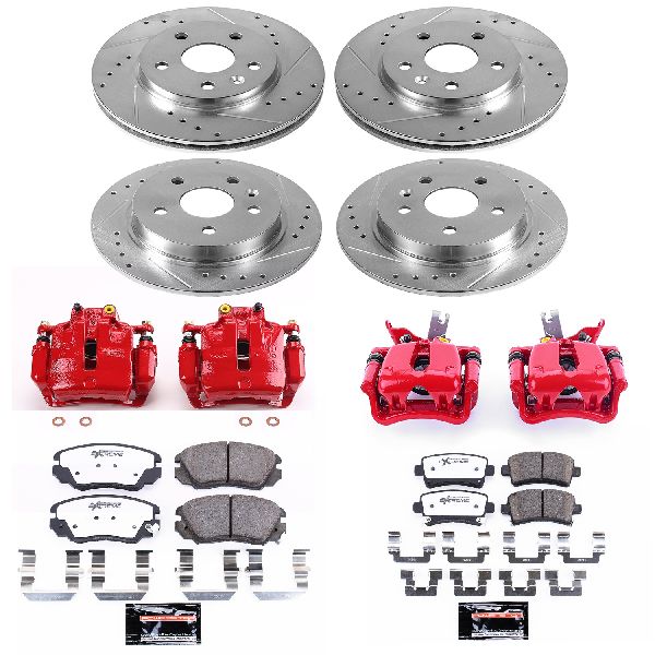 2016 Chevrolet Malibu Limited Disc Brake Kit - Front and Rear (Powerstop)