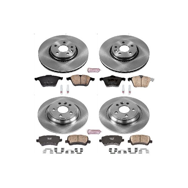 2015-2016 Volvo S80 Disc Brake Kit - Front and Rear (Powerstop)