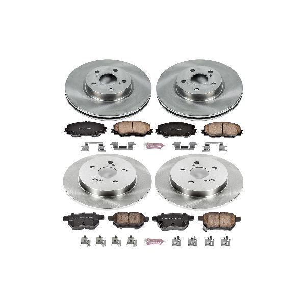 2009-2010 Pontiac Vibe Disc Brake Kit - Front and Rear (Powerstop)
